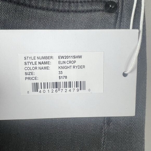 NWT Edwin Denim Elin Crop Straight Leg Jeans Size 33 - Picture 6 of 10